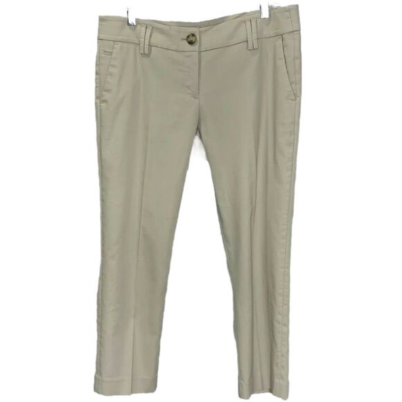 Ann Taylor Loft Women Marisa Tan Cropped Pants 10 - Picture 1 of 9